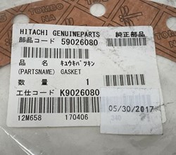 59026080 GASKET HITACHI GENUINE PART